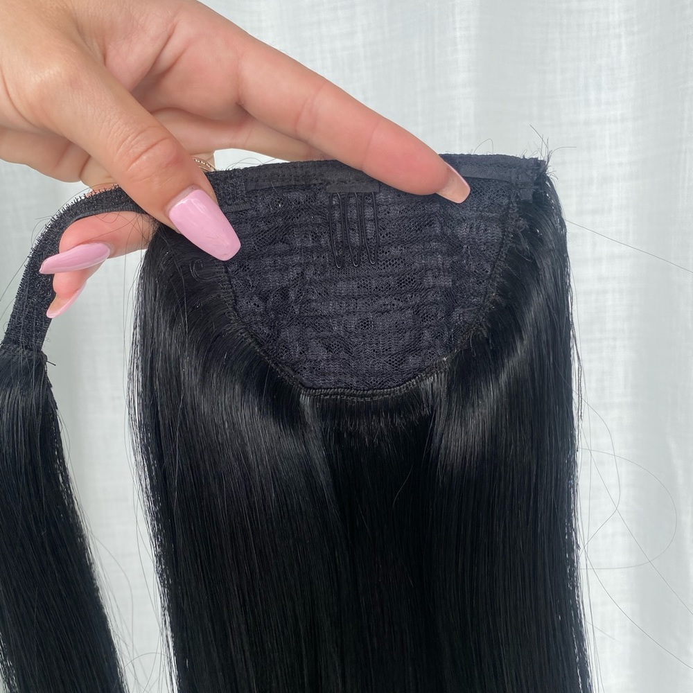 #1 Jet Black Ponytail Best Quality Human Hair
